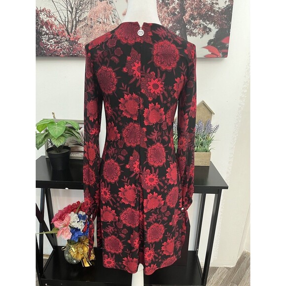 Tommy Hilfiger Women’s Shift Dress Size 2 Floral Long Sleeve Zipper Back - Picture 7 of 12